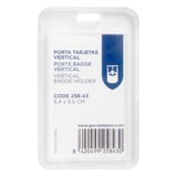 PORTABADGE DI ACCREDITAMENTO VERTICALE   5,4X8,5 CM TRASPARENTE PP (1 UNITÀ)