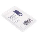 PORTABADGE DI ACCREDITAMENTO VERTICALE   5,4X8,5 CM TRASPARENTE PP (1 UNITÀ)