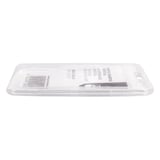 PORTABADGE DI ACCREDITAMENTO VERTICALE   5,4X8,5 CM TRASPARENTE PP (1 UNITÀ)