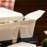 SCATOLE AMERICANE 2 SCOMPARTI THEPACK 900+450ML 15,2x12,1x6,5CM BIANCO CARTONE NANO-MICRO + PP (300 UNITÀ)