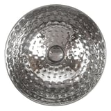 CIOTOLA MARTELLATA ARTINOX  Ø 13x6 CM ARGENTO ACCIAIO INOX (1 UNITÀ)