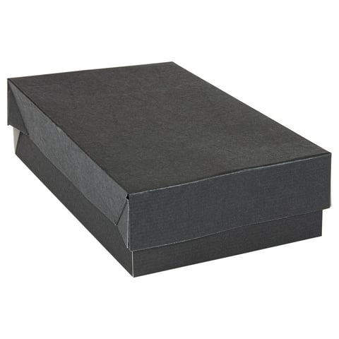 VASSOI + COPERCHIO THEPACK  19,5x11x4,5 CM NERO CARTONE NANO-MICRO (200 UNITÀ)