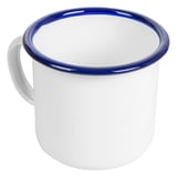 TAZZE ENAMELWARE 350 ML Ø 8x8 CM BIANCO ACCIAIO SMALTATO (6 UNITÀ)