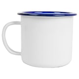 TAZZE ENAMELWARE 350 ML Ø 8x8 CM BIANCO ACCIAIO SMALTATO (6 UNITÀ)
