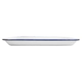VASSOI RETTANGOLARI ENAMELWARE  34,5x25,5x2,8 CM BIANCO ACCIAIO SMALTATO (6 UNITÀ)
