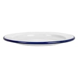 PIATTI PIANI ENAMELWARE  Ø 18x1,7 CM BIANCO ACCIAIO SMALTATO (6 UNITÀ)
