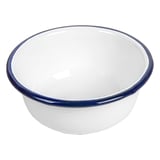 CIOTOLE ENAMELWARE 300 ML Ø 11,5x5 CM BIANCO ACCIAIO SMALTATO (6 UNITÀ)