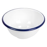 CIOTOLE ENAMELWARE 470 ML Ø 14x7 CM BIANCO ACCIAIO SMALTATO (6 UNITÀ)