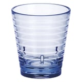 BICCHIERI CON RILIEVI  280 ML Ø 8,5/6x9,5 CM BLU POLICARBONATO (12 UNITÀ)