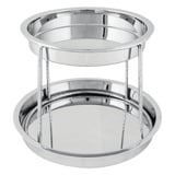 VASSOIO FRUTTI DI MARE   27,5X19X32 CM ARGENTO ACCIAIO INOX (1 UNITÀ)