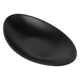 CIOTOLE OVALI ASAMI WARE  18,2x10,1x3 CM NERO MELAMINA (6 UNITÀ)