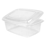 RECIPIENTI CON COPERCHIO  1000 ML 18,7x14,4x6,4 CM TRASPARENTE PP (400 UNITÀ)