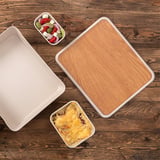 COPERCHIO PER BENTO BOX 263.34 ASAMI WARE  30x25x1,7 CM SIMILITUDINE LEGNA MELAMINA (6 UNITÀ)