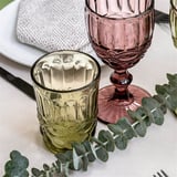 BICCHIERI VINTAGE WAKI GLASS 'VINTAGE' 250 ML Ø8x10 CM VERDE CRISTAL (6 UNITÀ)