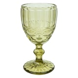 BICCHIERI DA VINO VINTAGE WAKI GLASS 'VINTAGE' 260 ML Ø8x15.5 CM VERDE CRISTAL (6 UNITÀ)