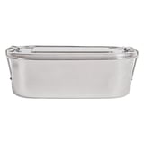 CONTENITOR CON COPERCHIO ARTINOX 750 ML 16x10,5x5 CM ARGENTO ACCIAIO INOX (12 UNITÀ)