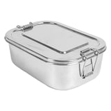 CONTENITOR CON COPERCHIO ARTINOX 1300 ML 18x13x5 CM ARGENTO ACCIAIO INOX (12 UNITÀ)