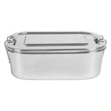 CONTENITOR CON COPERCHIO ARTINOX 1300 ML 18x13x5 CM ARGENTO ACCIAIO INOX (12 UNITÀ)