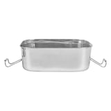 CONTENITOR CON COPERCHIO ARTINOX 1300 ML 18x13x5 CM ARGENTO ACCIAIO INOX (12 UNITÀ)