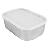 CONTENITOR CON COPERCHIO ARTINOX 1300 ML 18x13x6 CM ARGENTO ACCIAIO INOX (12 UNITÀ)
