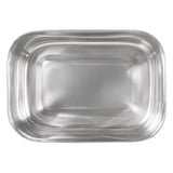 CONTENITOR CON COPERCHIO ARTINOX 1300 ML 18x13x6 CM ARGENTO ACCIAIO INOX (12 UNITÀ)