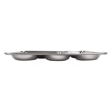 VASSOIO CON 5 COMPARTI ARTINOX  33,5x26,5x3 CM ARGENTO ACCIAIO INOX (24 UNITÀ)