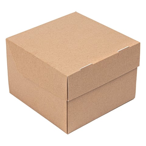 SCATOLE HAMBURGER "BURGER MENU" THEPACK  15,5x15,5x11,5 CM (XXL) NATURALE CARTONE NANO-MICRO (300 UNITÀ)