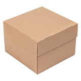 SCATOLE HAMBURGER "BURGER MENU" THEPACK  15,5x15,5x11,5 CM (XXL) NATURALE CARTONE NANO-MICRO (300 UNITÀ)