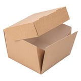 SCATOLE HAMBURGER "BURGER MENU" THEPACK  15,5x15,5x11,5 CM (XXL) NATURALE CARTONE NANO-MICRO (300 UNITÀ)