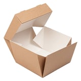 SCATOLE HAMBURGER "BURGER MENU" THEPACK  15,5x15,5x11,5 CM (XXL) NATURALE CARTONE NANO-MICRO (300 UNITÀ)