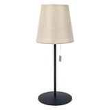 LAMPADA LED SENZA FILI 3 LIVELLI  4000 mAH Ø 12,5x33 CM NERO/NATURALE METAL (1 UNITÀ)