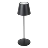 LAMPADA LED SENZA FILI + DIMMER  4000 mAH Ø 12x38 CM NERO METAL (1 UNITÀ)