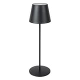 LAMPADA LED SENZA FILI + DIMMER  4000 mAH Ø 12x38 CM NERO METAL (1 UNITÀ)