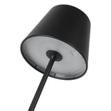 LAMPADA LED SENZA FILI + DIMMER  4000 mAH Ø 12x38 CM NERO METAL (1 UNITÀ)