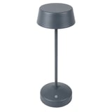 LAMPADA LED SENZA FILI + DIMMER  4000 mAH Ø 11x32 CM GRIGIO METAL (1 UNITÀ)