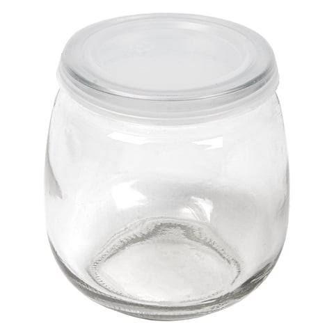 BARATTOLO CON COPERCHIO WAKI GLASS 300 ML Ø 8,4x8,7 CM TRASPARENTE CRISTAL (48 UNITÀ)