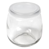 BARATTOLO CON COPERCHIO WAKI GLASS 300 ML Ø 8,4x8,7 CM TRASPARENTE CRISTAL (48 UNITÀ)