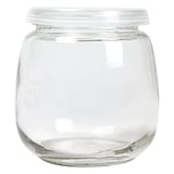 BARATTOLO CON COPERCHIO WAKI GLASS 300 ML Ø 8,4x8,7 CM TRASPARENTE CRISTAL (48 UNITÀ)