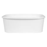 CONTENITORI RETTANGOLARI  750 ML 320 + 26 PE G/M2 17,3x12,3x5,7 CM BIANCO KRAFT (300 UNITÀ)