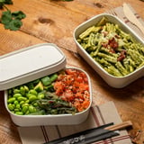 CONTENITORI RETTANGOLARI  750 ML 320 + 26 PE G/M2 17,3x12,3x5,7 CM BIANCO KRAFT (300 UNITÀ)