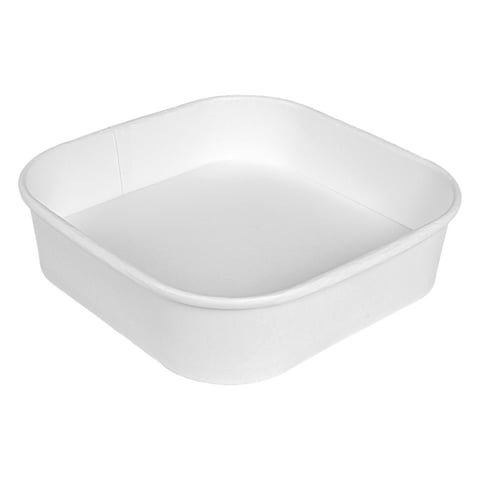 CONTENITORI QUADRATE  750 ML 320 + 26 PE G/M2 16,7x16,7x4,3 CM BIANCO KRAFT (300 UNITÀ)