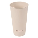 BICCHIERE RIUTILIZZABILI  400 ML Ø7,6/5,3x13,6 CM NATURALE RICE HUSK BIOCOMPOSITE (500 UNITÀ)