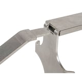 SUPPORTO BOTTIGLIA DISPENSER  500 ML  ARGENTO ACCIAIO INOX (4 UNITÀ)