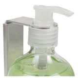 SUPPORTO BOTTIGLIA DISPENSER  500 ML  ARGENTO ACCIAIO INOX (4 UNITÀ)
