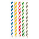 CANUCCE DRITTE A STRISCE 'BUBBLE TEA' PAPER  Ø1,2x20 CM COLORI VARIE CARTA (2400 UNITÀ)