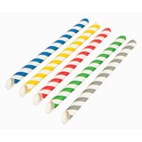 CANUCCE DRITTE A STRISCE 'BUBBLE TEA' PAPER  Ø1,2x20 CM COLORI VARIE CARTA (2400 UNITÀ)