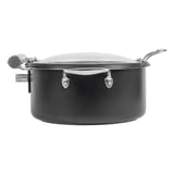 SCALDAVIVANDE ROTONDO CON FINESTRA  4 L Ø 28x38,2x16,8 CM NERO ACCIAIO INOX (1 UNITÀ)