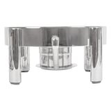BASE PER 268.71   Ø28,2x14,2 CM ARGENTO ACCIAIO INOX (1 UNITÀ)
