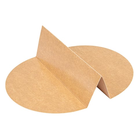 SEPARATORE 2 COMPARTIMENTI INSALATIERA 212.97  300 + 18 PE G/M2 Ø26,8/17,5x5,3 CM NATURALE KRAFT (600 UNITÀ)