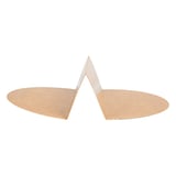 SEPARATORE 2 COMPARTIMENTI INSALATIERA 212.97  300 + 18 PE G/M2 Ø26,8/17,5x5,3 CM NATURALE KRAFT (600 UNITÀ)